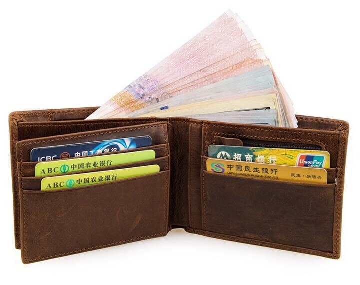 Men's Genuine Leather Short Wallet