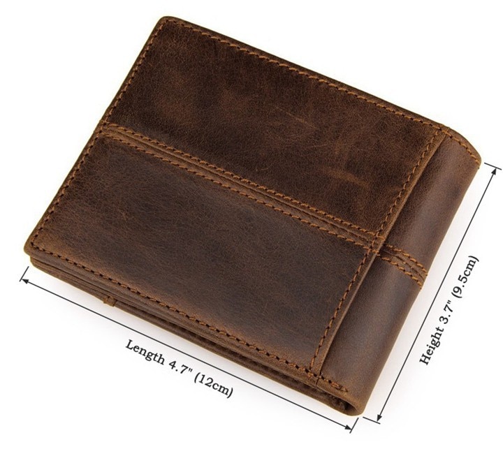 Men's Genuine Leather Short Wallet