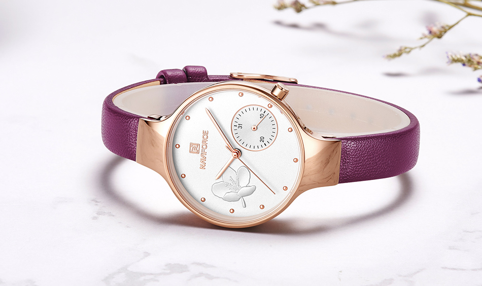 Women's Elegant Leather Quartz Watch
