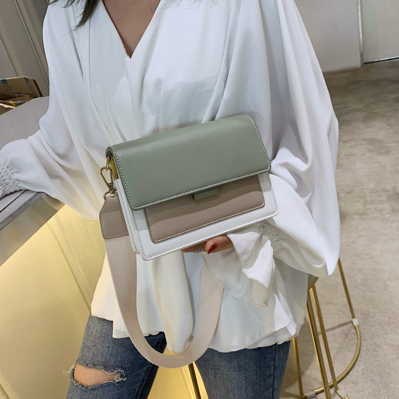 Women's Color Block Shoulder Bag
