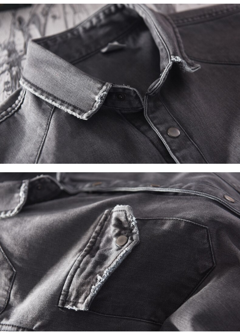 Men's Basic Denim Shirt