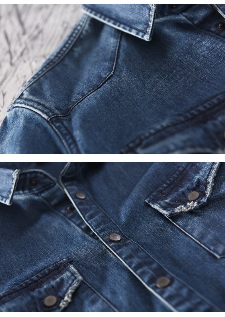 Men's Basic Denim Shirt