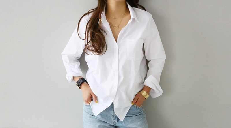 Women's White Summer Blouse
