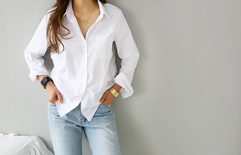 Women's White Summer Blouse